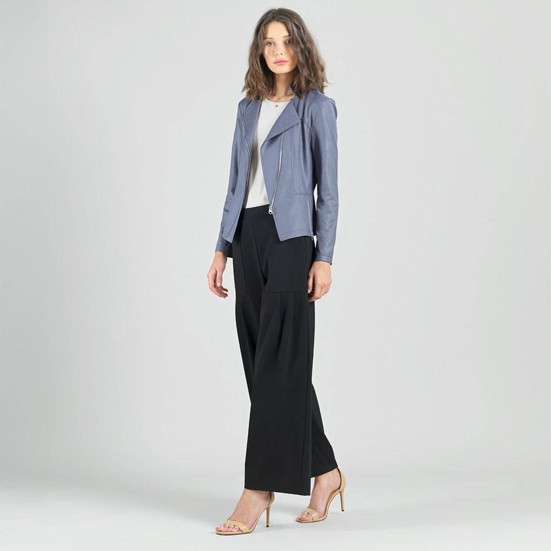 Liquid Leather™ Signature Jacket - Charcoal - Limited Sizes | Clara Sunwoo Trusted