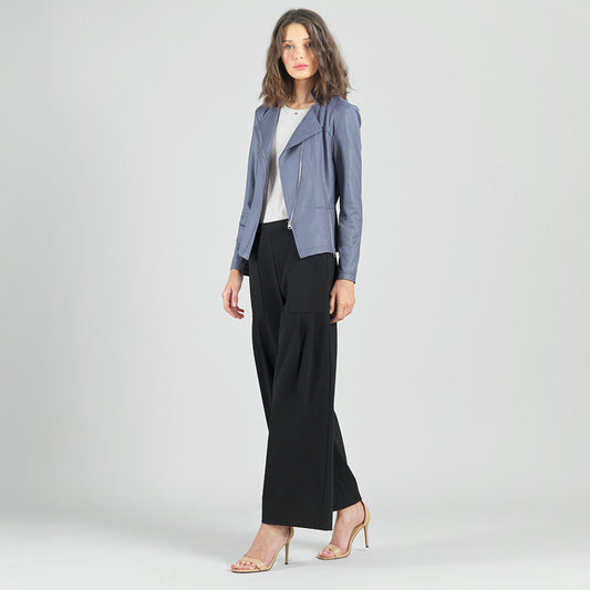 Liquid Leather™ Signature Jacket - Charcoal - Limited Sizes | Clara Sunwoo Trusted