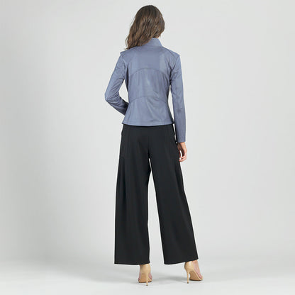 Liquid Leather™ Signature Jacket - Charcoal - Limited Sizes | Clara Sunwoo Trusted