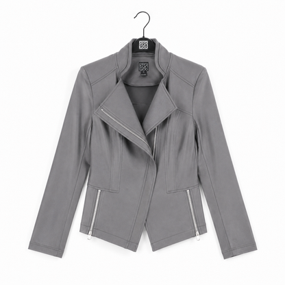 Liquid Leather™ Signature Jacket - Charcoal - Limited Sizes | Clara Sunwoo Trusted