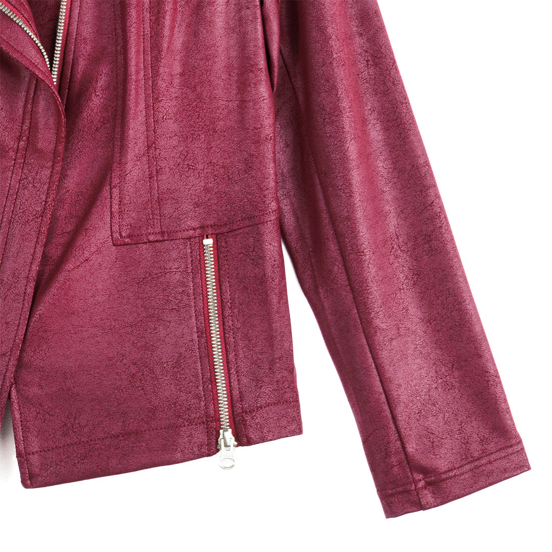 Liquid Leather™ Signature Jacket - Merlot | Clara Sunwoo Customer Favorite
