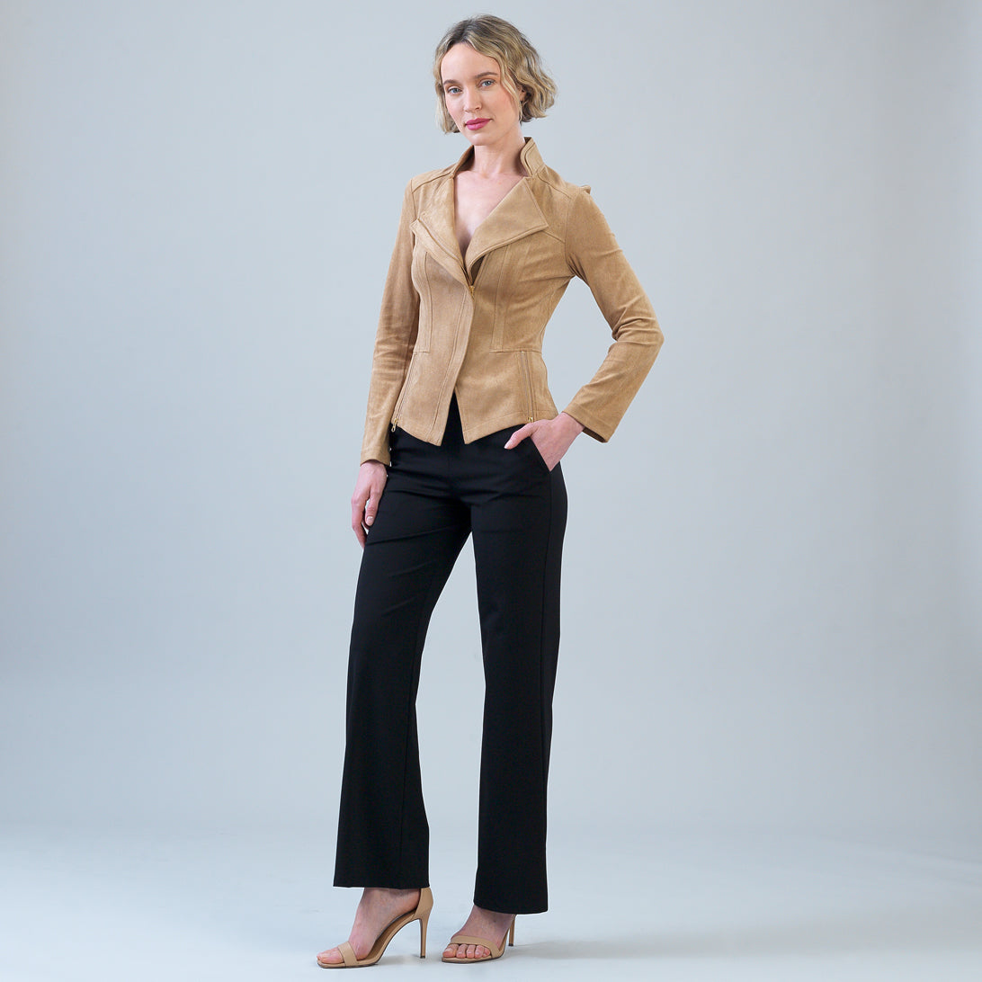 Soft Suede - Signature Jacket - Sand | Clara Sunwoo Deals