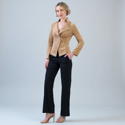 Soft Suede - Signature Jacket - Sand | Clara Sunwoo Deals