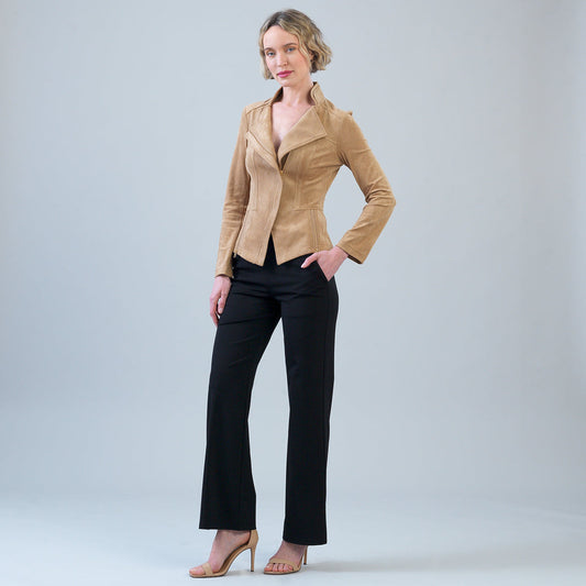 Soft Suede - Signature Jacket - Sand | Clara Sunwoo Deals