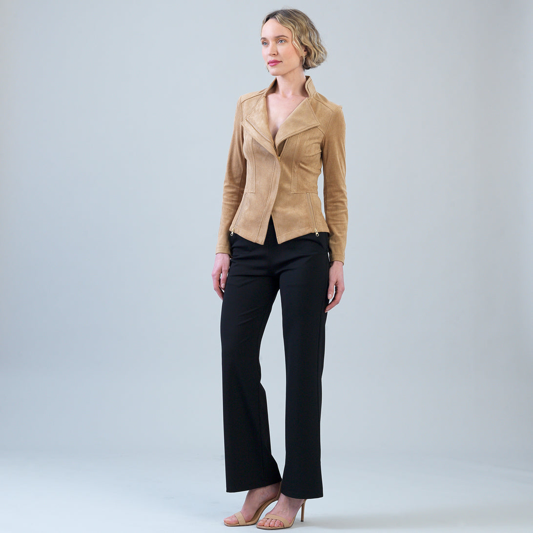 Soft Suede - Signature Jacket - Sand | Clara Sunwoo Deals
