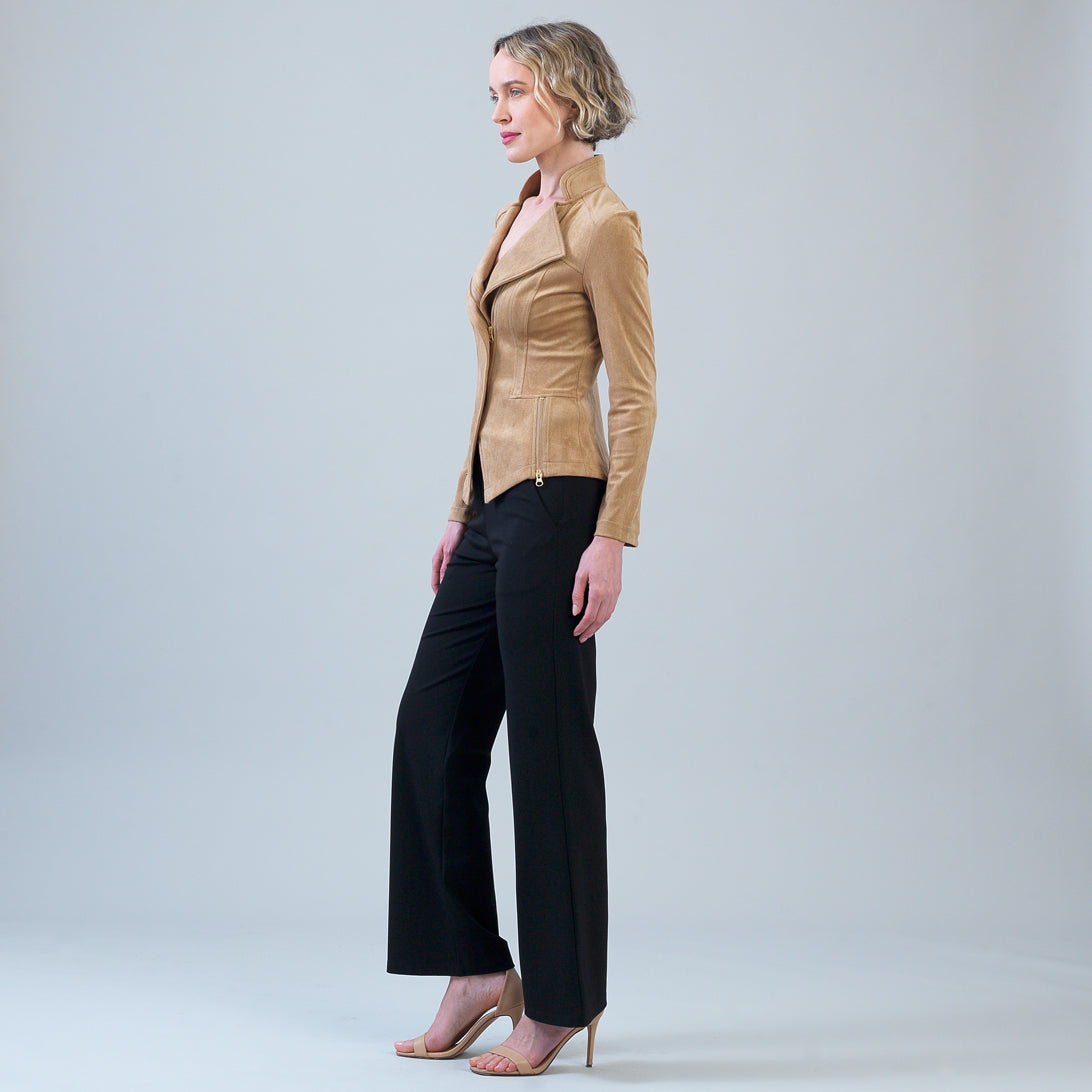 Soft Suede - Signature Jacket - Sand | Clara Sunwoo Deals