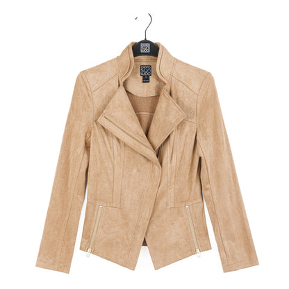 Soft Suede - Signature Jacket - Sand | Clara Sunwoo Deals