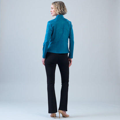 Liquid Leather™ Signature Jacket - Teal | Clara Sunwoo Best Seller