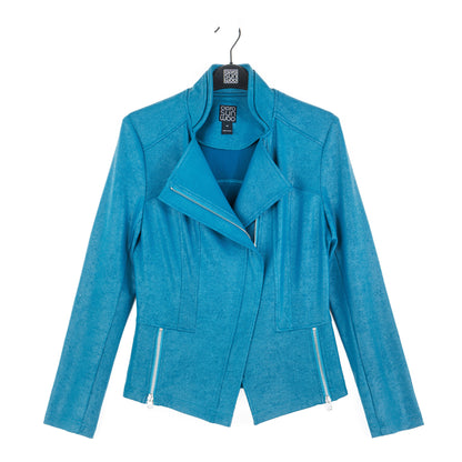Liquid Leather™ Signature Jacket - Teal | Clara Sunwoo Best Seller