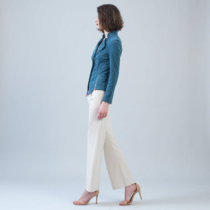 Soft Suede - Signature Jacket - Blue Moss | Clara Sunwoo Premium