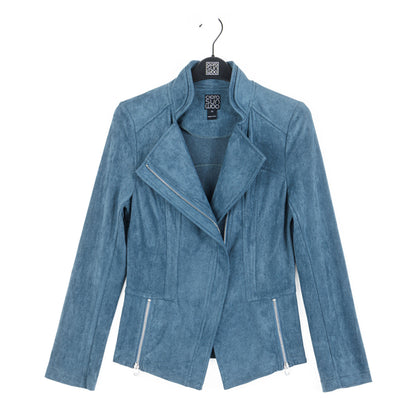 Soft Suede - Signature Jacket - Blue Moss | Clara Sunwoo Premium