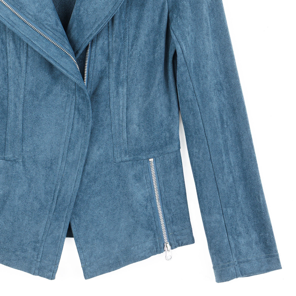 Soft Suede - Signature Jacket - Blue Moss | Clara Sunwoo Premium