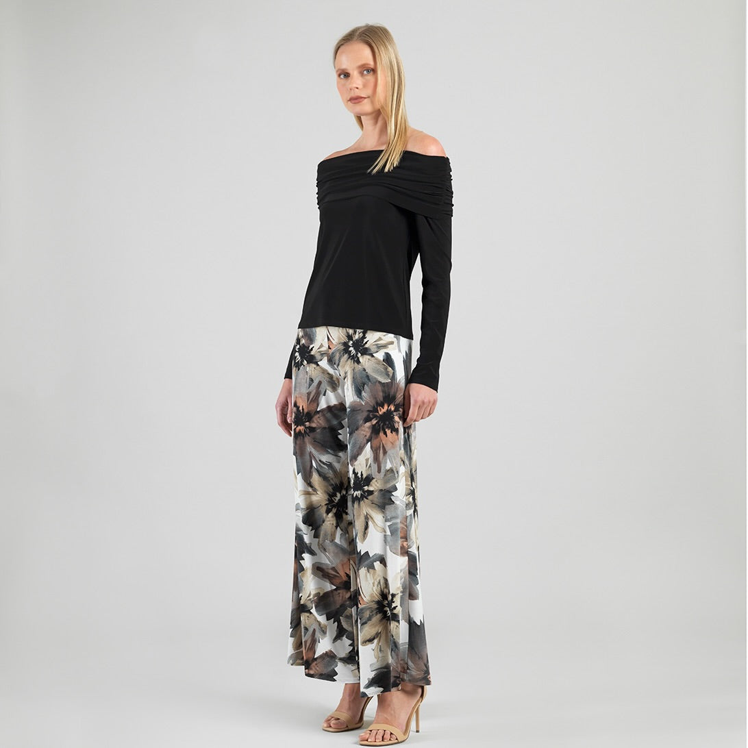 Ruched Off-Shoulder Top - Black - Final Sale | Clara Sunwoo Classic