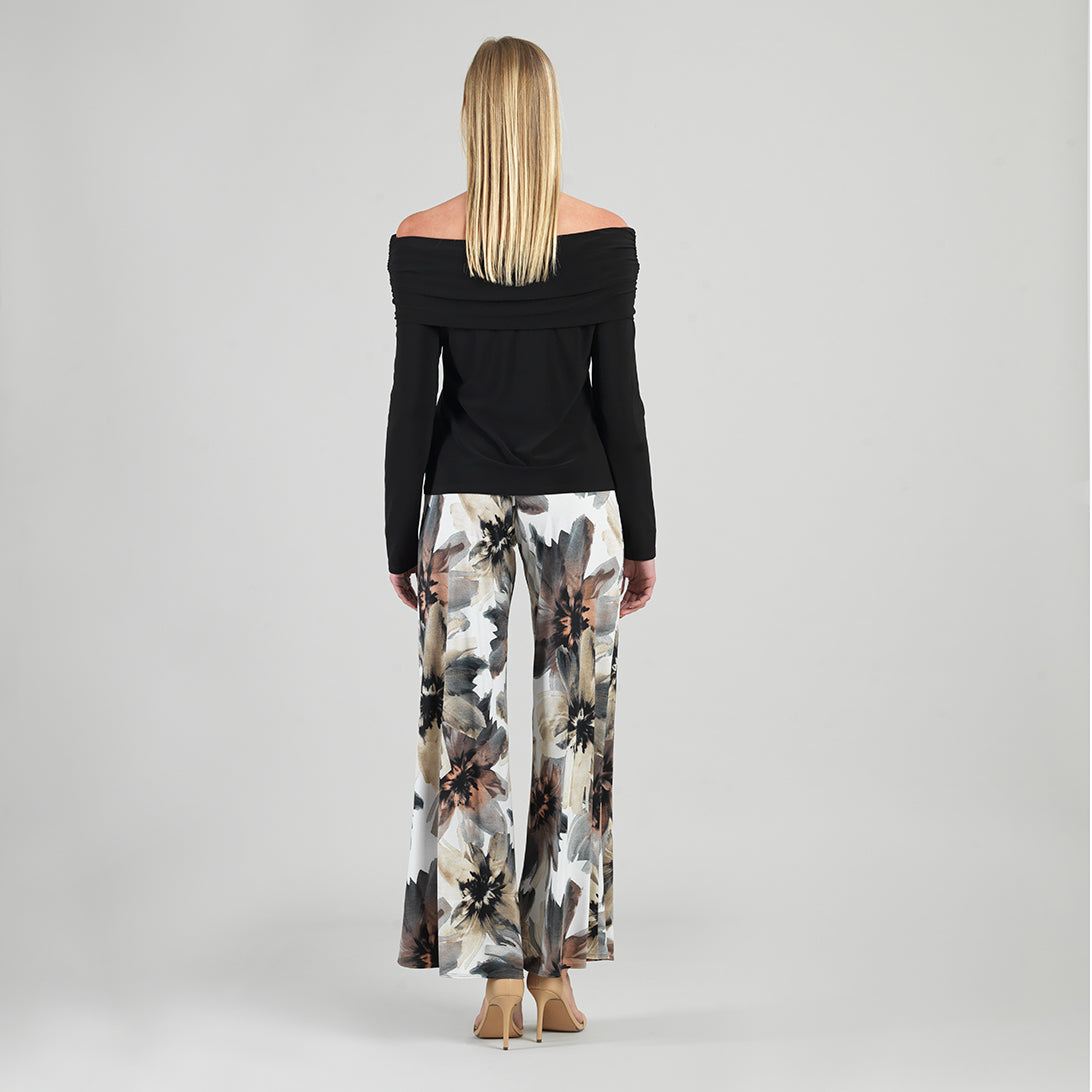 Ruched Off-Shoulder Top - Black - Final Sale | Clara Sunwoo Classic