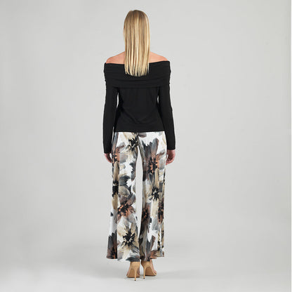 Ruched Off-Shoulder Top - Black - Final Sale | Clara Sunwoo Classic