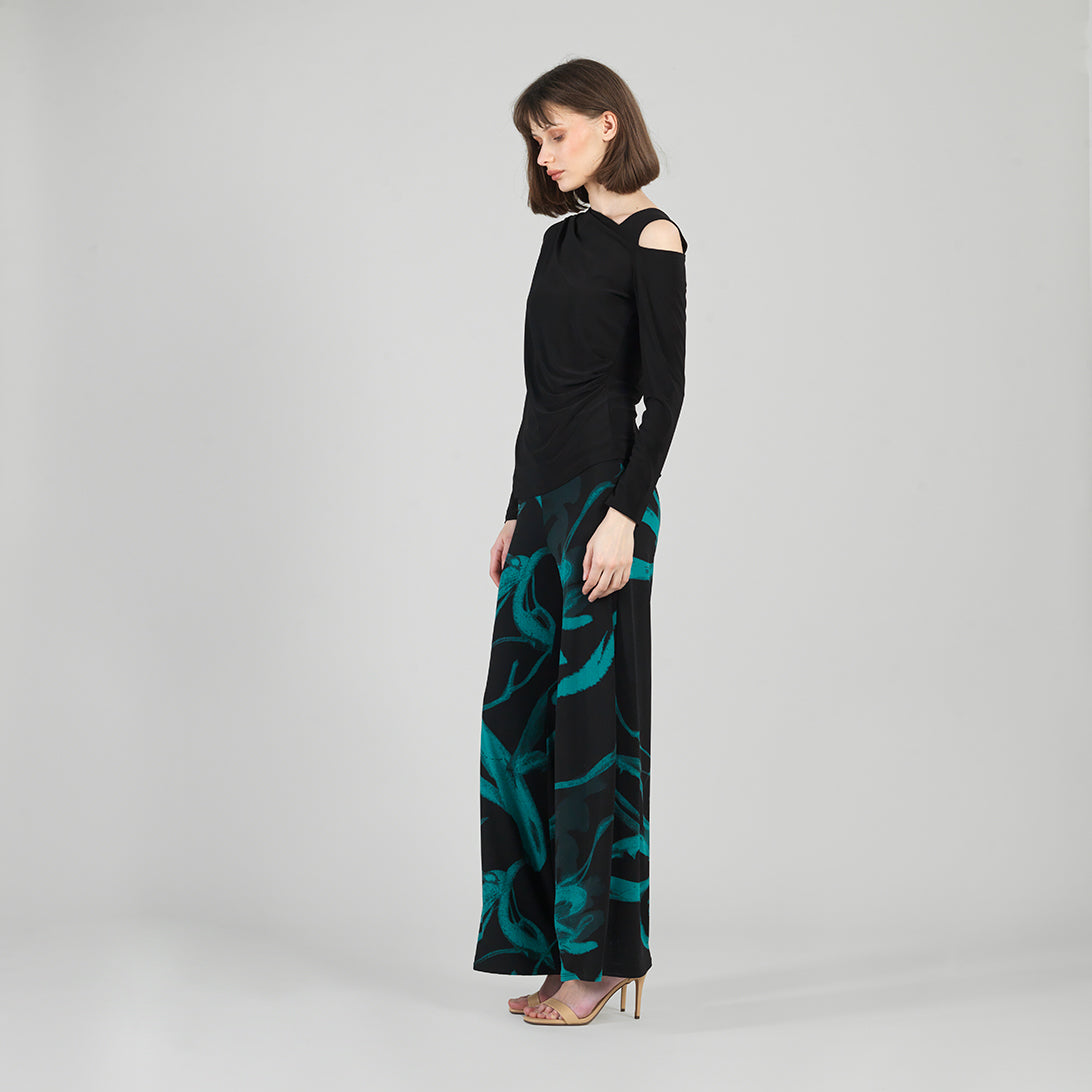 Angular Neck Open Shoulder Top - Black | Clara Sunwoo Top Pick