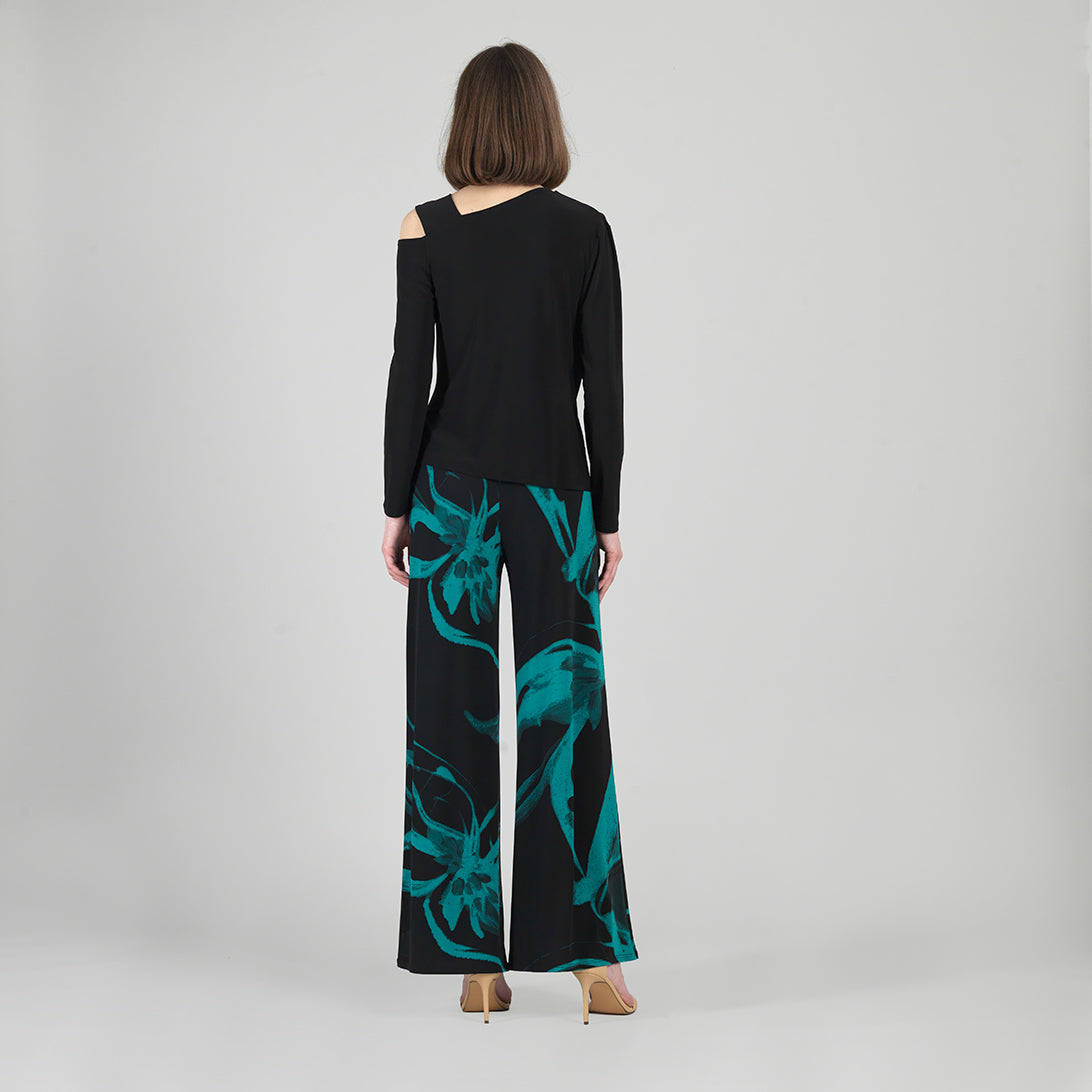 Angular Neck Open Shoulder Top - Black | Clara Sunwoo Top Pick