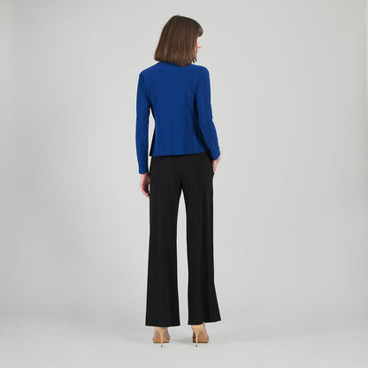 Long Sleeve Loop Front Top - Cobalt - Final Sale | Clara Sunwoo Featured