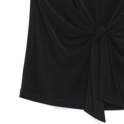 Sleeveless Center Front Tie Top - Black - Final Sale! | Clara Sunwoo Featured