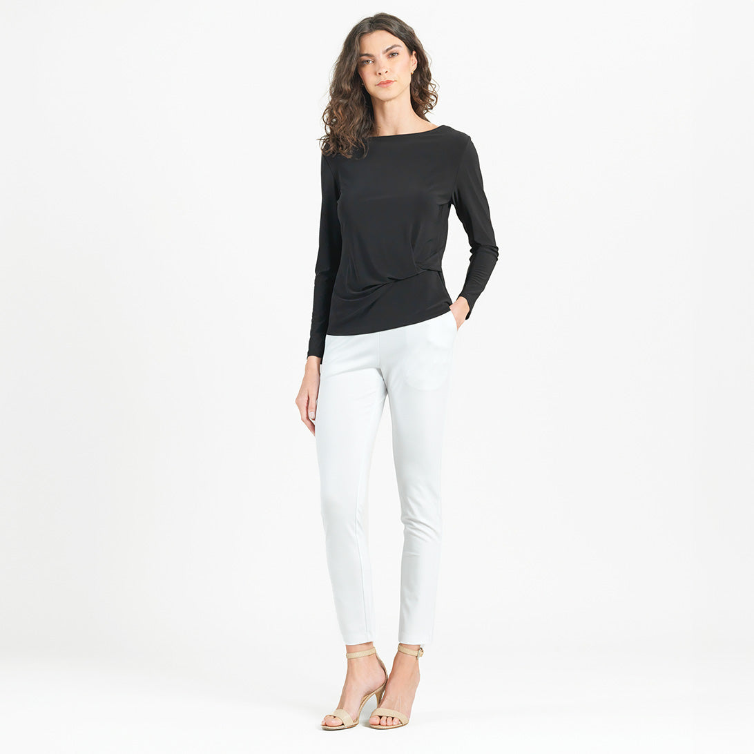 Side Twist Top - Black | Clara Sunwoo Signature