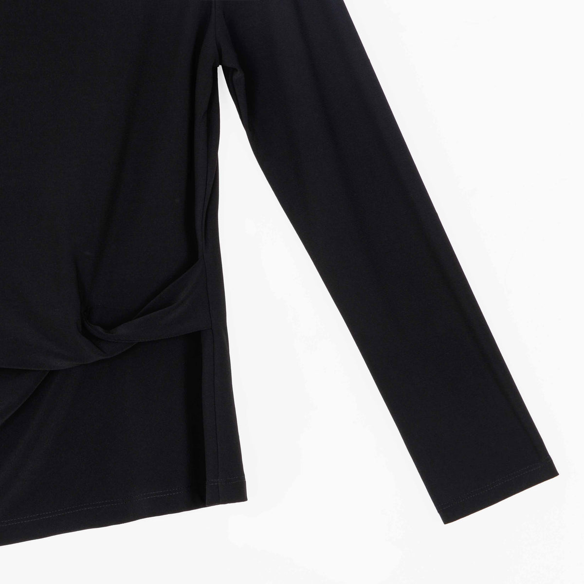 Side Twist Top - Black | Clara Sunwoo Signature