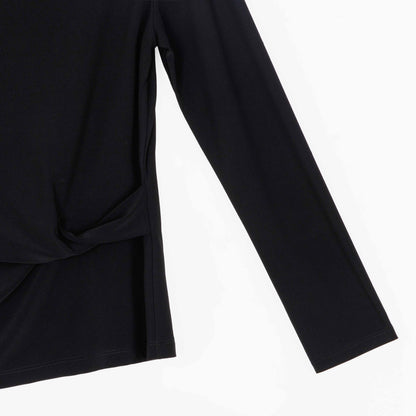 Side Twist Top - Black | Clara Sunwoo Signature
