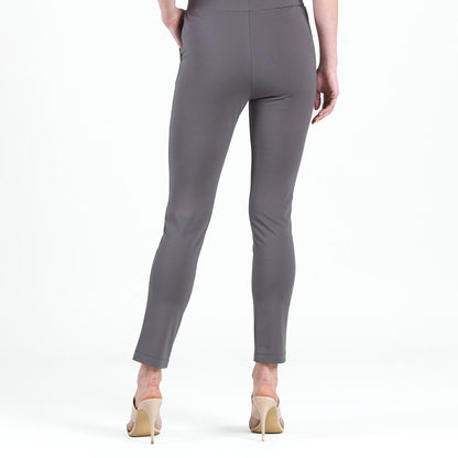 Rayon-Ponte Knit - Straight Leg Pocket Pant - Mocha - Final Sale | Clara Sunwoo Top Pick