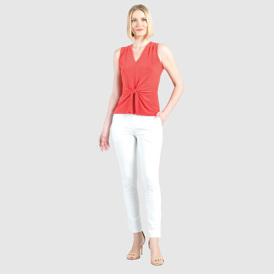 Medium Knit - Straight Leg Pocket Pant - White - Final Sale | Clara Sunwoo Latest