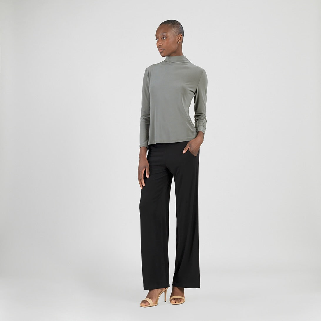 Mock Funnel Neck Top - Olive - Final Sale | Clara Sunwoo Recommended