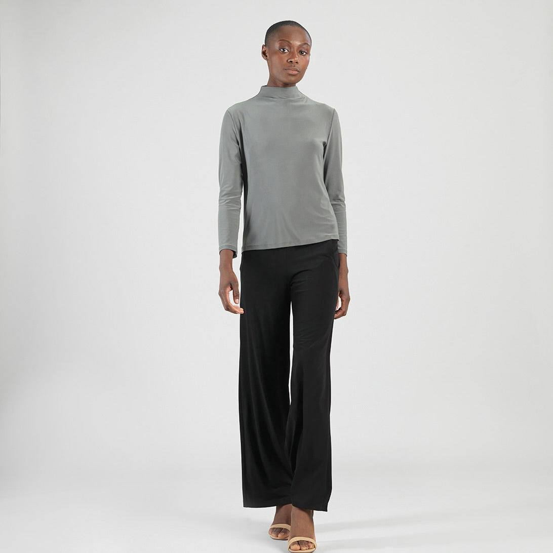 Mock Funnel Neck Top - Olive - Final Sale | Clara Sunwoo Recommended
