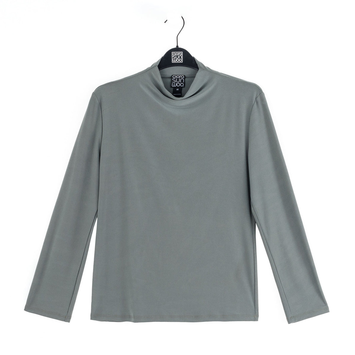 Mock Funnel Neck Top - Olive - Final Sale | Clara Sunwoo Recommended