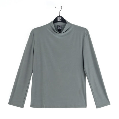 Mock Funnel Neck Top - Olive - Final Sale | Clara Sunwoo Recommended