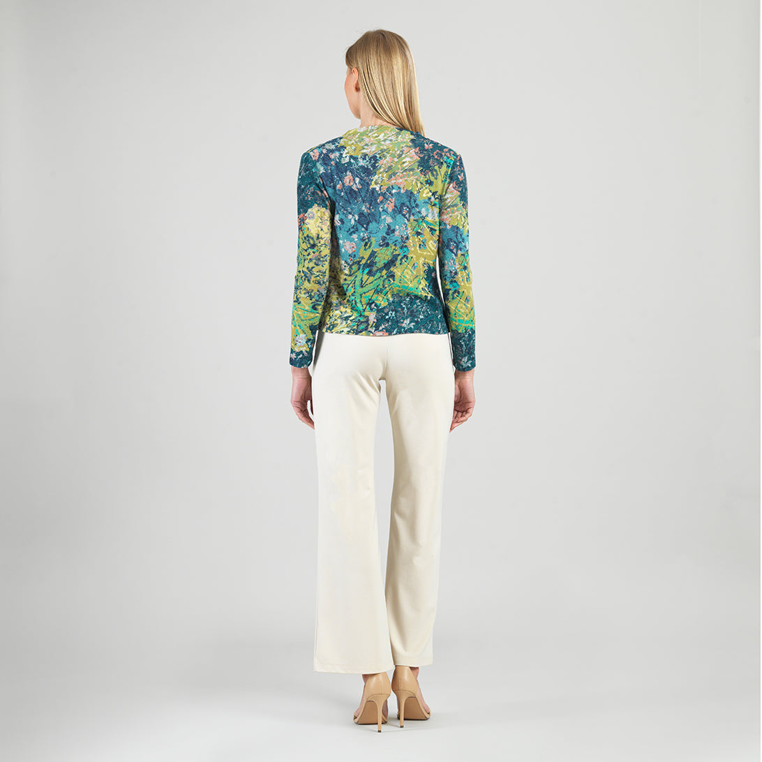 Cozy Texture - Long Sleeve Loop Front Sweater Top - Floral Patch - Final Sale | Clara Sunwoo Trending