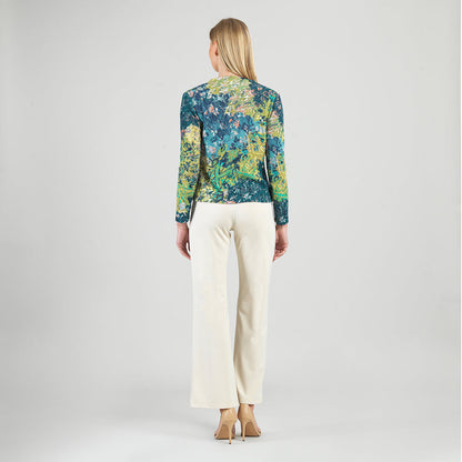 Cozy Texture - Long Sleeve Loop Front Sweater Top - Floral Patch - Final Sale | Clara Sunwoo Trending