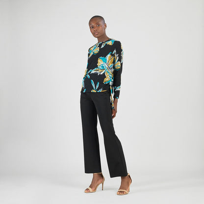 Cozy Knit - Textured Side Pull-Tie Sweater Top - Butterfly Orchid - Final Sale | Clara Sunwoo Best Seller