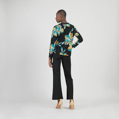 Cozy Knit - Textured Side Pull-Tie Sweater Top - Butterfly Orchid - Final Sale | Clara Sunwoo Best Seller