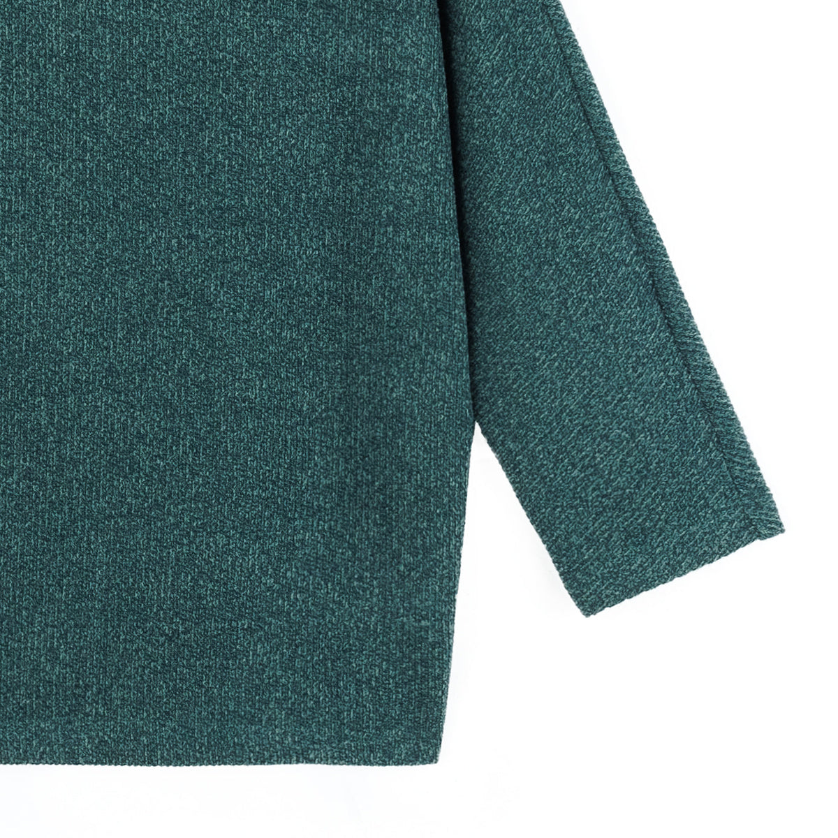 Plush Ribbed - Funnel Neck Sweater - Hunter Green - Final Sale | Clara Sunwoo Sale
