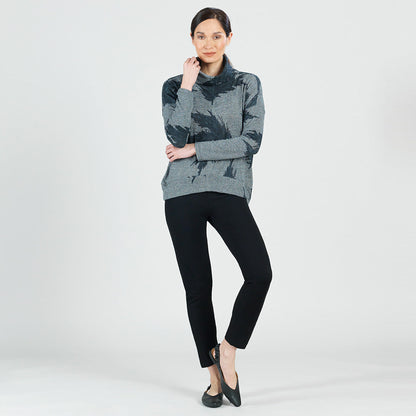 Lightweight Cozy - Banded Hemline Sweater - Feather Leaf - Final Sale! | Clara Sunwoo Deals