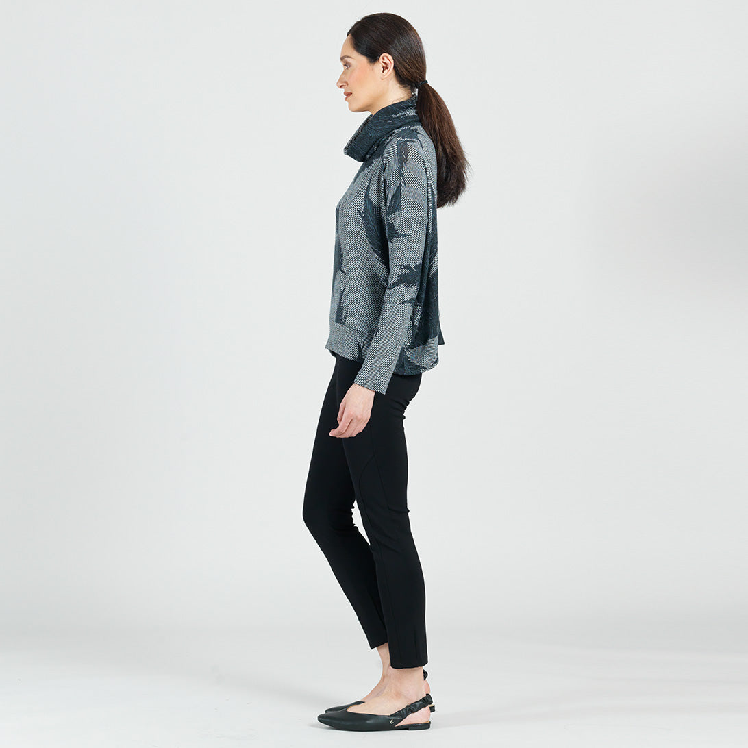 Lightweight Cozy - Banded Hemline Sweater - Feather Leaf - Final Sale! | Clara Sunwoo Deals