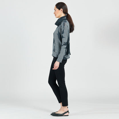 Lightweight Cozy - Banded Hemline Sweater - Feather Leaf - Final Sale! | Clara Sunwoo Deals