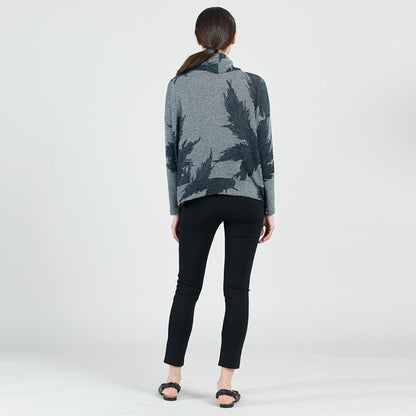 Lightweight Cozy - Banded Hemline Sweater - Feather Leaf - Final Sale! | Clara Sunwoo Deals