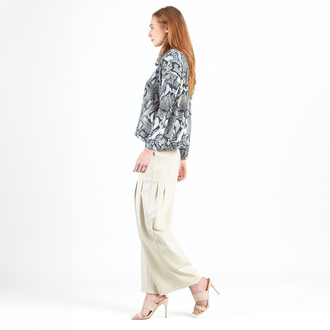 Cozy Texture - Tipped Hem Sweater - Python Scale - Final Sale! | Clara Sunwoo Trending