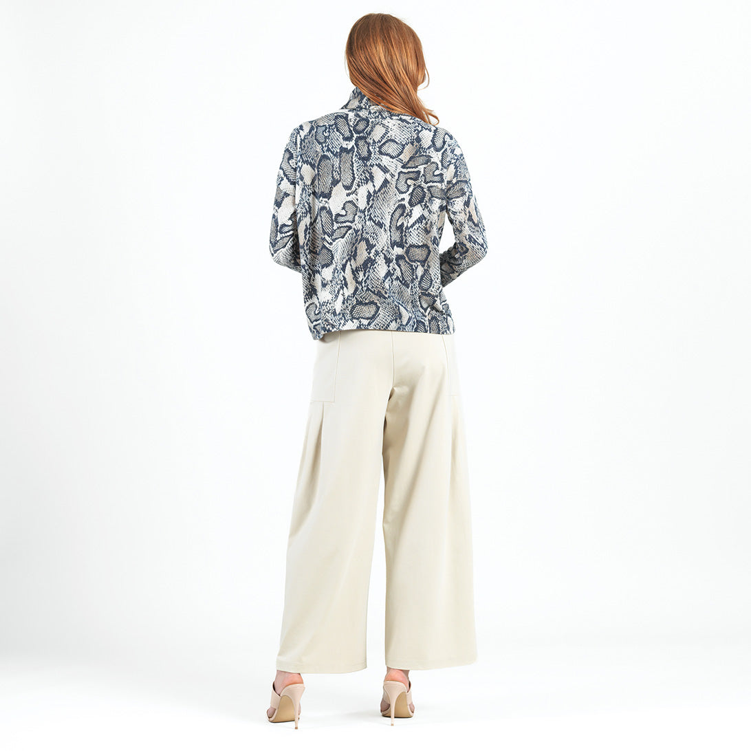 Cozy Texture - Tipped Hem Sweater - Python Scale - Final Sale! | Clara Sunwoo Trending