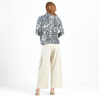 Cozy Texture - Tipped Hem Sweater - Python Scale - Final Sale! | Clara Sunwoo Trending