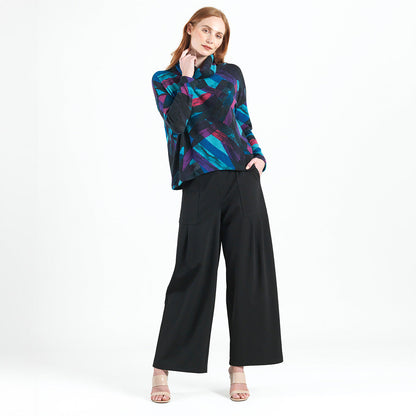 Lightweight Cozy - Tipped Hem Sweater - Ribbon Stripe - Final Sale! | Clara Sunwoo Discount