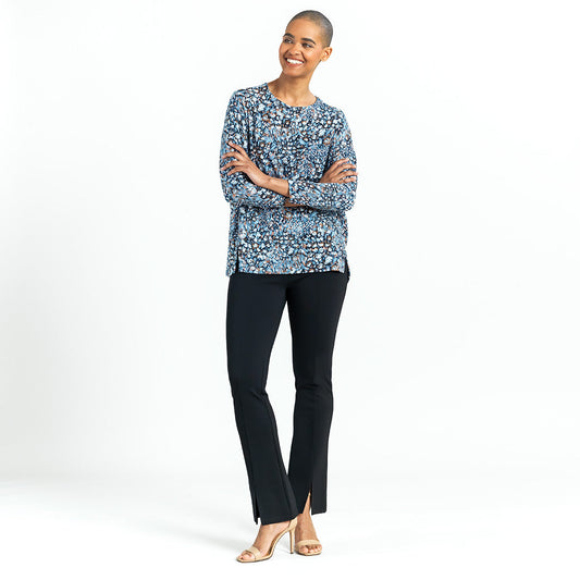Cozy Texture - Textured Vented Sweater Tunic - Floral Puff - Final Sale | Clara Sunwoo Quality