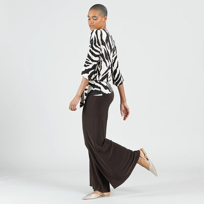 Cozy Knit - Side Tie Sweater Top - Zebra - Final Sale | Clara Sunwoo Discount