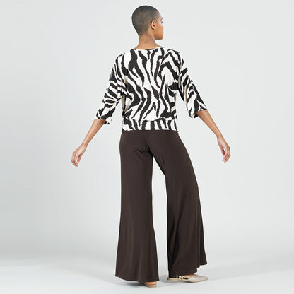 Cozy Knit - Side Tie Sweater Top - Zebra - Final Sale | Clara Sunwoo Discount
