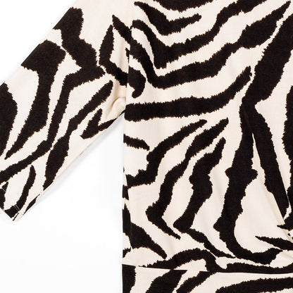 Cozy Knit - Side Tie Sweater Top - Zebra - Final Sale | Clara Sunwoo Discount