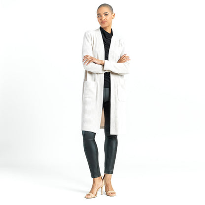 Chunky Ribbed - Modern Pocket Sweater Cardigan - Sand - Final Sale! | Clara Sunwoo Everyday